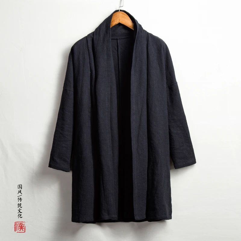 Men High Quality Cotton Linen Long Jacket China Style Kongfu Coat Male Loose Kimono Cardigan Jacket Overcoat
Men High Quality Cotton Linen Long Jacket China Style Kongfu Coat Male Loose Kimono Cardigan Jacket Overcoat