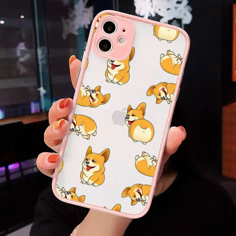 Corgi Cute cartoon dog Phone Case Matte Transparent For iPhone 12 Mini 11 Pro XR XS Max 7 8 Plus
Corgi Cute cartoon dog Phone Case Matte Transparent For iPhone 12 Mini 11 Pro XR XS Max 7 8 Plus