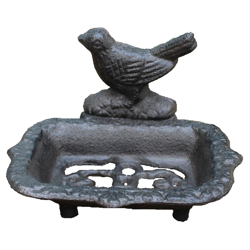 Vintage Black Cast Iron Bird Soap Dish With Three Standing Feet Country Accent Rough Handmade Tabletop Mini Metal Storage Holder
Vintage Black Cast Iron Bird Soap Dish With Three Standing Feet Country Accent Rough Handmade Tabletop Mini Metal Storage Holder