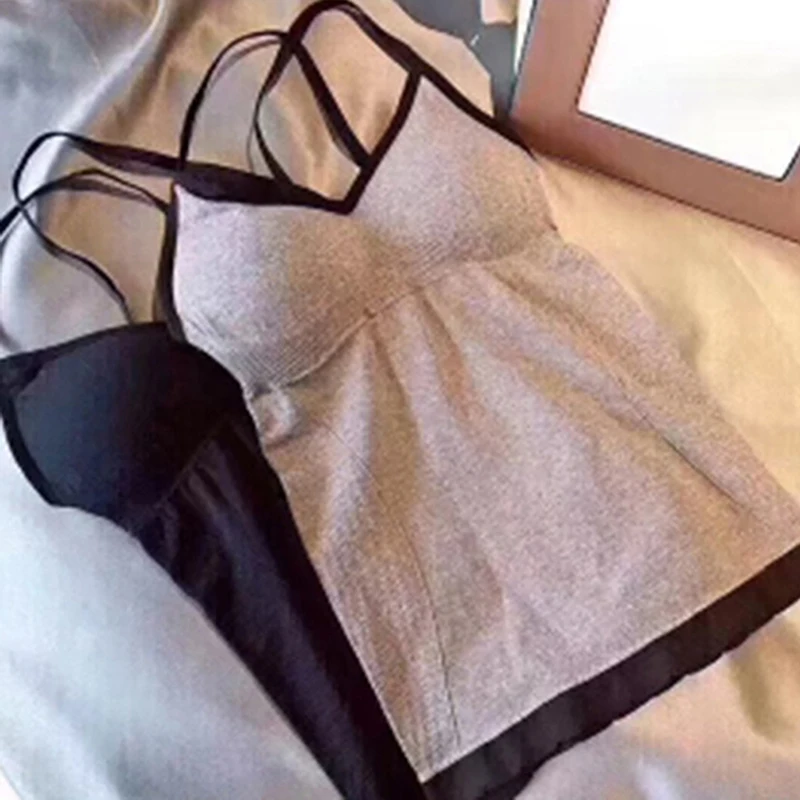 Seamless Cotton Tops For Women Band lingerie Pad Vest Tube Top Summer Tank Top Cross Straps One-piece Underwear Camisoles
Seamless Cotton Tops For Women Band lingerie Pad Vest Tube Top Summer Tank Top Cross Straps One-piece Underwear Camisoles