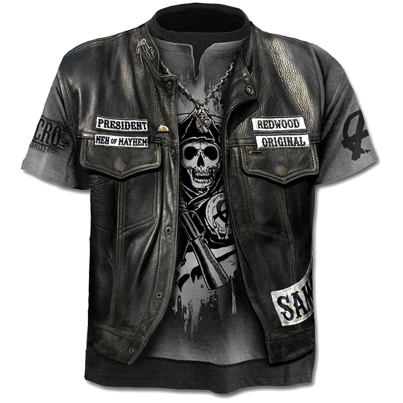2021 new fake jacket print T-shirt skull 3d T-shirt summer fashion short-sleeved T-shirt tops for men/women short-sleeved tops
2021 new fake jacket print T-shirt skull 3d T-shirt summer fashion short-sleeved T-shirt tops for men/women short-sleeved tops