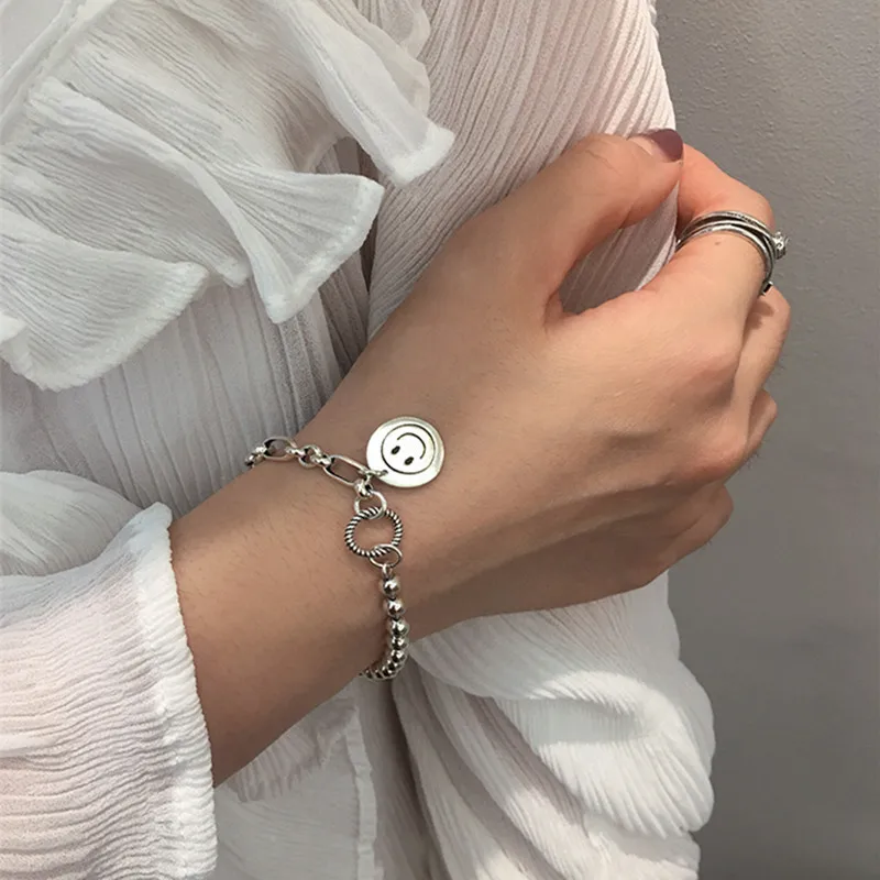 High Quality 925 Sterling Silver Kroean INS style Simple Sterling silver lucky hagntag irregular bracelet for women Jewelry
High Quality 925 Sterling Silver Kroean INS style Simple Sterling silver lucky hagntag irregular bracelet for women Jewelry