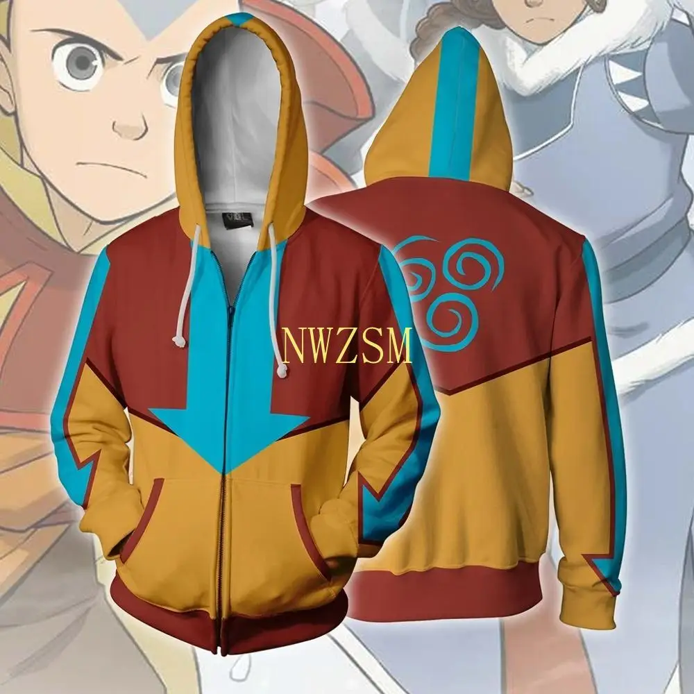Avatar: The Last Airbender Avatar Aang Cosplay Costume 3D Printed Hoodie Zip Up Thin for Halloween Party
Avatar: The Last Airbender Avatar Aang Cosplay Costume 3D Printed Hoodie Zip Up Thin for Halloween Party