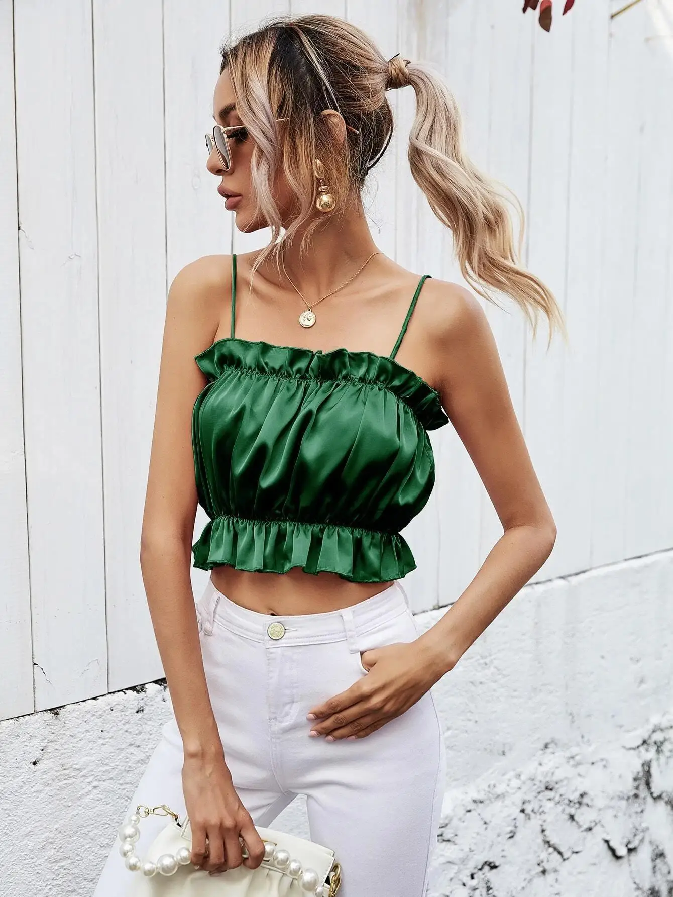 Solid Tank Tops for Women Ruffle Strapless Summer Spring Sexy Fashion Evening Vacation Top Feminino Blusas Feminina Verao 2021
Solid Tank Tops for Women Ruffle Strapless Summer Spring Sexy Fashion Evening Vacation Top Feminino Blusas Feminina Verao 2021