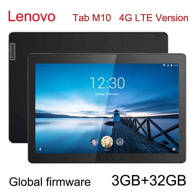 

Original Lenovo Tab M10 TB-X605M 4G LTE 10.1 inch 3GB+32GB Android 8.0 Qualcomm Snapdragon 450 Octa-core 1.8GHz 5.0MP