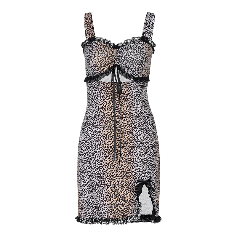 Sexy Hollow Out Slim Mini Dress 2021 Leopard Print Package Hip Bodycon Sundress Female Black Clothing Streetwear Women Summer
Sexy Hollow Out Slim Mini Dress 2021 Leopard Print Package Hip Bodycon Sundress Female Black Clothing Streetwear Women Summer