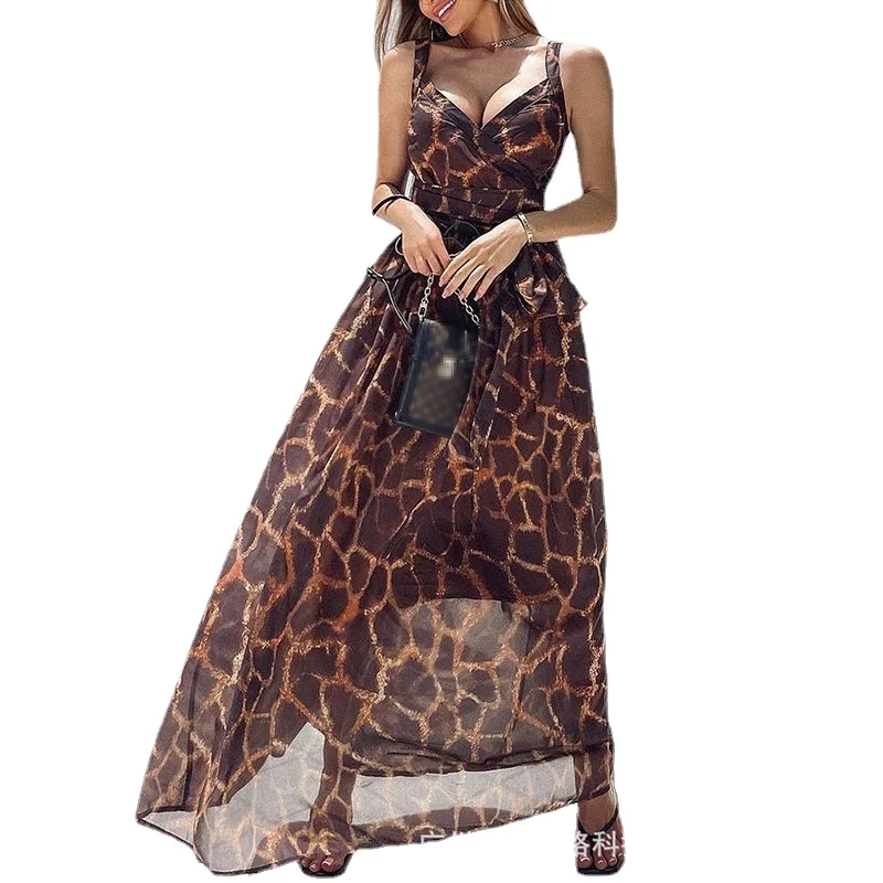Women Dress 2021 New Summer Leopard Sexy Dress Women Fashion Sundresses Maxi Dresses for Women Vestido Feminino
Women Dress 2021 New Summer Leopard Sexy Dress Women Fashion Sundresses Maxi Dresses for Women Vestido Feminino