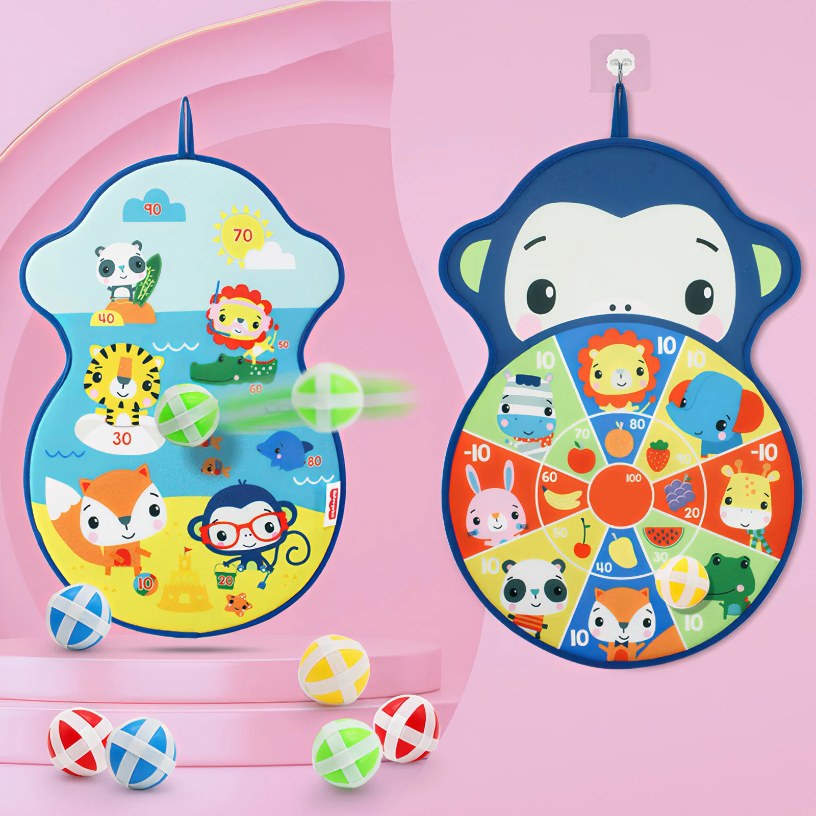 Children Darts Toy Dart Board Set Double Sided Dart Board Educational Toy Game Plaything Double-Side Design Fabrics For Kids
Children Darts Toy Dart Board Set Double Sided Dart Board Educational Toy Game Plaything Double-Side Design Fabrics For Kids