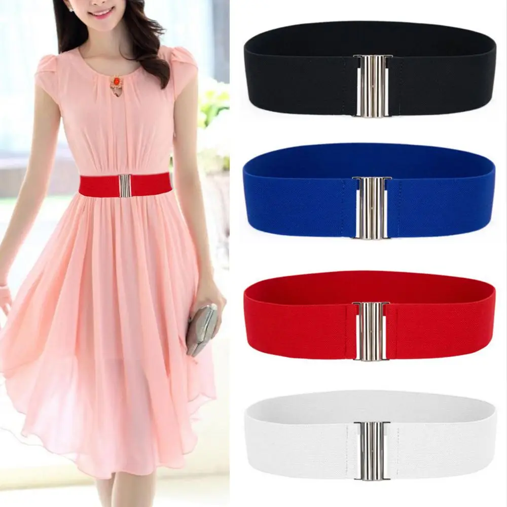 Women Wide Elastic Waist Belt Dress Belt Accessories 2019 Stretch Elastic Wide Corset Waist Metal Buckle
Women Wide Elastic Waist Belt Dress Belt Accessories 2019 Stretch Elastic Wide Corset Waist Metal Buckle
