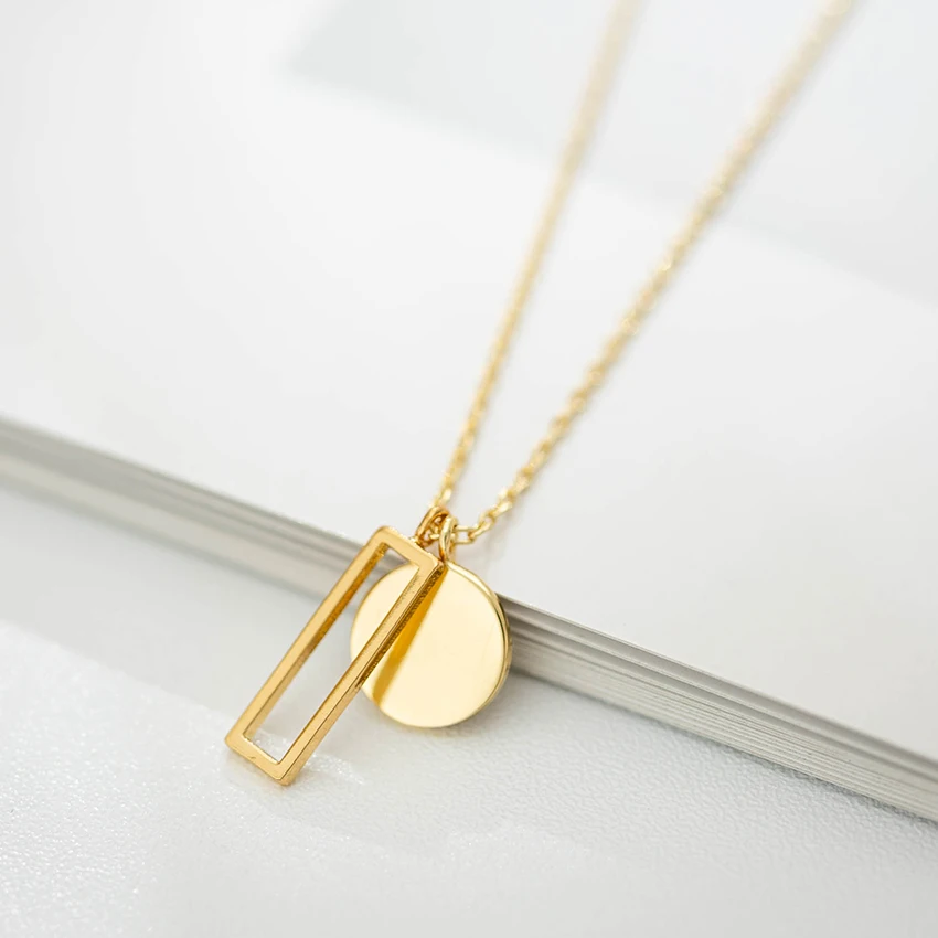 Jaeeyin 2021 Fashion Delicate Gold Color Classic Square Hoop Round Coin Charms Pendant Clavicle Chain Necklace Women Jewelry
Jaeeyin 2021 Fashion Delicate Gold Color Classic Square Hoop Round Coin Charms Pendant Clavicle Chain Necklace Women Jewelry