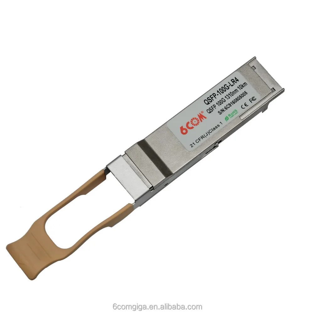 Модуль приемопередатчика 100GBASE-LR4 QSFP28 1310 нм 10 км DOM, совместимый с Cisco/Juniper/Arista/HP/Huawei
Модуль приемопередатчика 100GBASE-LR4 QSFP28 1310 нм 10 км DOM, совместимый с Cisco/Juniper/Arista/HP/Huawei