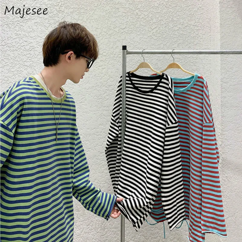 Мужские полосатые футболки с длинным рукавом и дырками 3XL, простые универсальные базовые футболки для осени, корейская мода, универсальные
Мужские полосатые футболки с длинным рукавом и дырками 3XL, простые универсальные базовые футболки для осени, корейская мода, универсальные