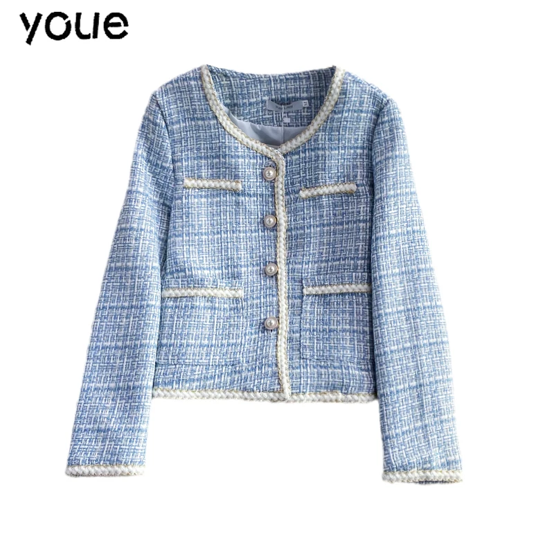 Vintage Black/Blue/Pink Single Breasted Jacket Autumn Winter Elegant O-Neck Long Sleeve Loose Cardigans Female Outerwear 2021
Vintage Black/Blue/Pink Single Breasted Jacket Autumn Winter Elegant O-Neck Long Sleeve Loose Cardigans Female Outerwear 2021