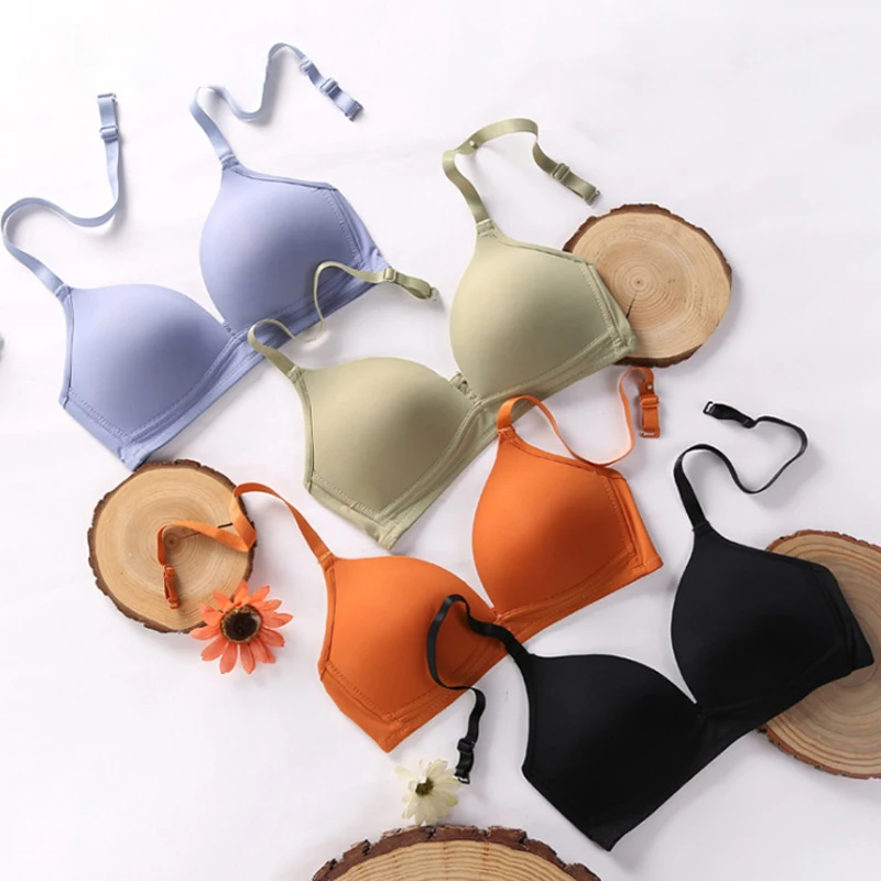 2021 New Fashion Bralette Seamless Sexy Lingerie Simple Push Up Bra Candy Color Women Underwear Small Brassiere
2021 New Fashion Bralette Seamless Sexy Lingerie Simple Push Up Bra Candy Color Women Underwear Small Brassiere