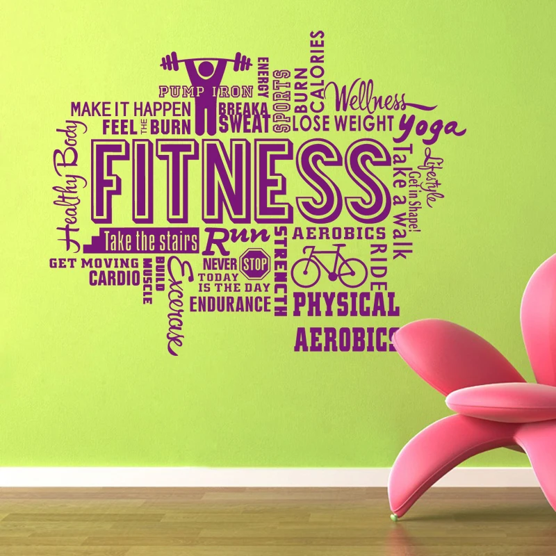 Fitness Decal Gym Sticker Body-building Posters Vinyl Wall Decals Mural Fitness Crossfit Decal Muscle Gym Sticker
Fitness Decal Gym Sticker Body-building Posters Vinyl Wall Decals Mural Fitness Crossfit Decal Muscle Gym Sticker