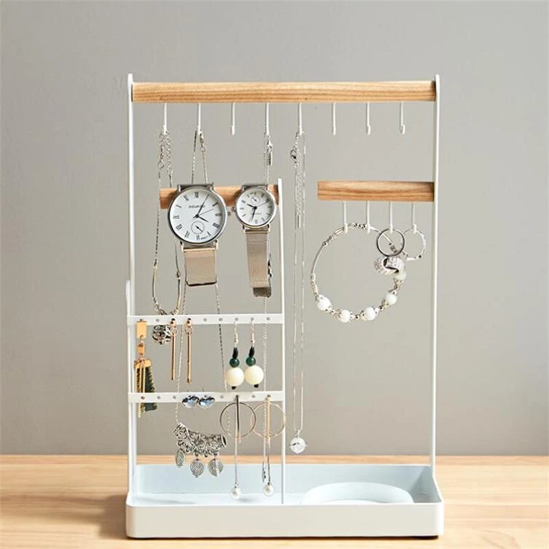 Multifunction Watch Necklace Display Holder Nordic Jewelry Storage Rack Desktop Bracelets Shelf Stud Earrings Ring Organizer Box
Multifunction Watch Necklace Display Holder Nordic Jewelry Storage Rack Desktop Bracelets Shelf Stud Earrings Ring Organizer Box