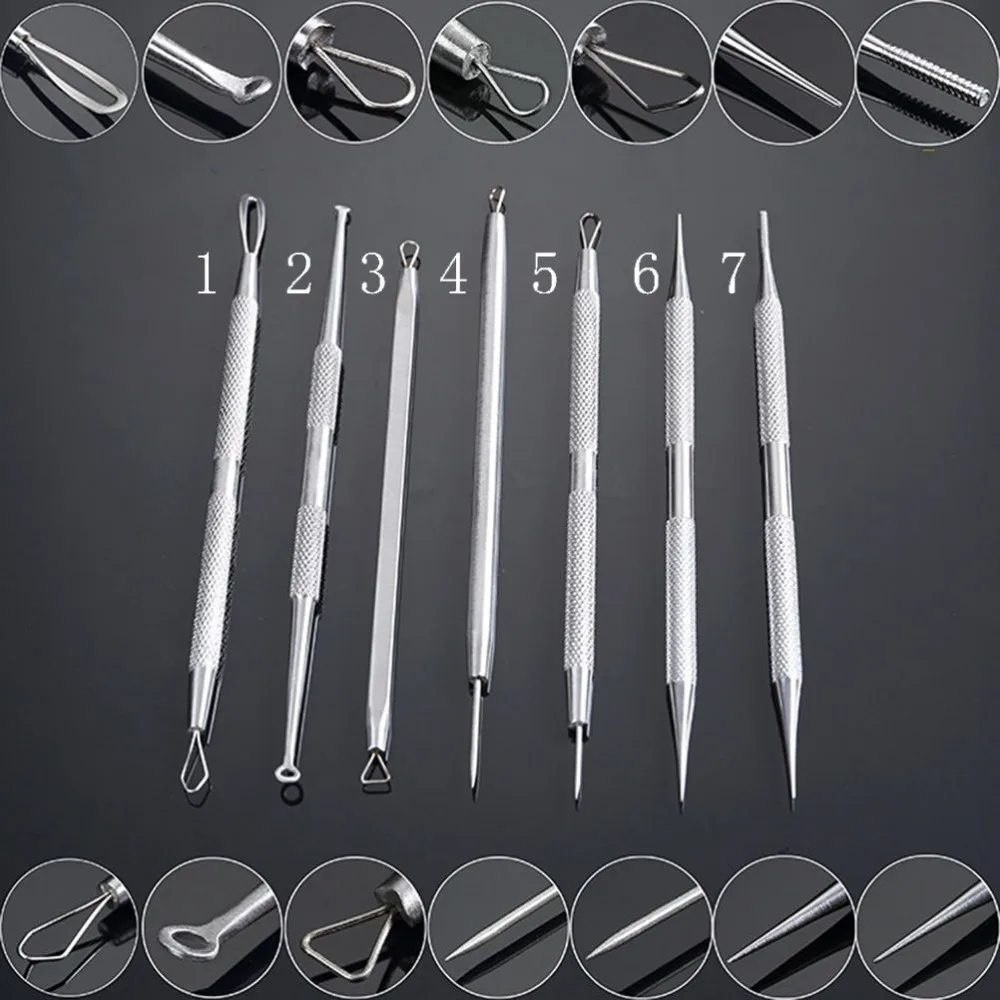 1PCS Blackhead Acne Needle Blemish Extractor Remover Stainless Needles Blackhead Remover Facial Skin Care Beauty Tools 
1PCS Blackhead Acne Needle Blemish Extractor Remover Stainless Needles Blackhead Remover Facial Skin Care Beauty Tools