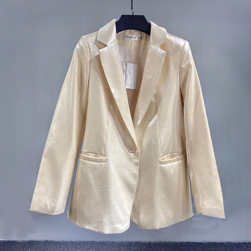 Elegant Women spring Suit Blazer Jacket Ladies Solid color All-match Loose Long Sleeve Mujer Vestido
Elegant Women spring Suit Blazer Jacket Ladies Solid color All-match Loose Long Sleeve Mujer Vestido