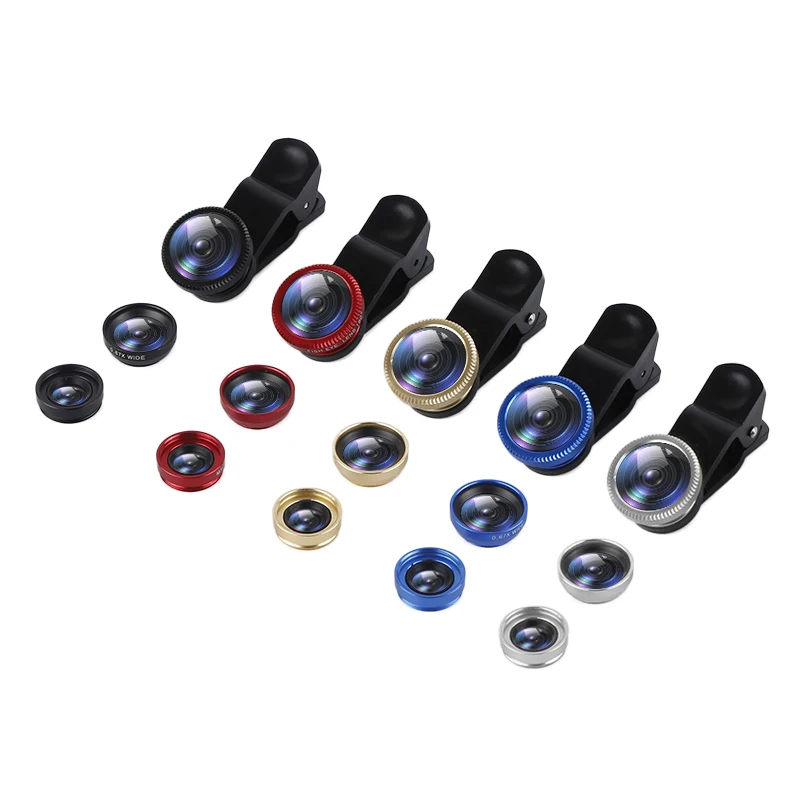 

Phone Lens Fisheye 0.67x Wide Angle Zoom Lens Fish Eye 10x Macro Lenses Camera Kits With Clip Lens On The Phone For Smartphone