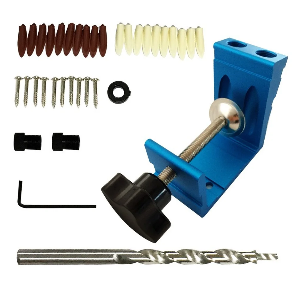 New 36pc/set Pocket 15 Degree Angled Hole Drill Guide Dowel Jig Oblique Hole Locator Drilling Kit Aluminium Woodworker DIY Tools
New 36pc/set Pocket 15 Degree Angled Hole Drill Guide Dowel Jig Oblique Hole Locator Drilling Kit Aluminium Woodworker DIY Tools