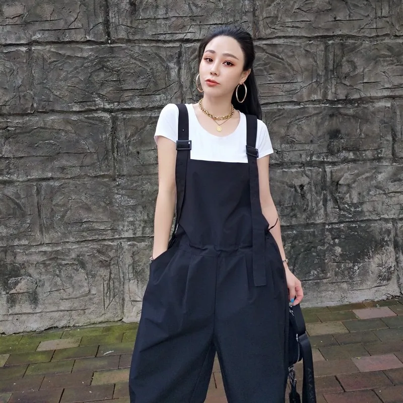 Street Casual Jumpsuit Women 2020 Summer Fashion Loose High Waist Straight Trousers Comfort Pocket Black Office Overalls Female
Street Casual Jumpsuit Women 2020 Summer Fashion Loose High Waist Straight Trousers Comfort Pocket Black Office Overalls Female