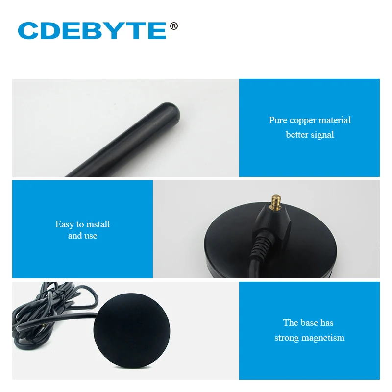 433MHz Wifi Antenna SMA-J Hign Gain 5dBi Copper Material Magnetic Base 3m Feeder External Cable Outdoor Omnidiretional Aerial
433MHz Wifi Antenna SMA-J Hign Gain 5dBi Copper Material Magnetic Base 3m Feeder External Cable Outdoor Omnidiretional Aerial