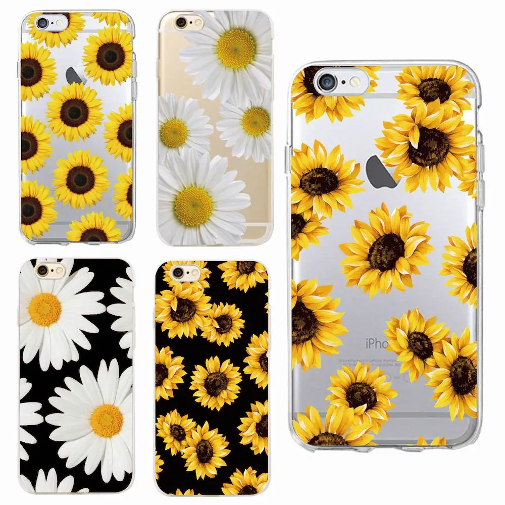 For iPhone 11 Pro 7 7Plus 6S 12 8 8Plus X XS Max Cute Summer Sunflower Floral Flower Soft Clear Phone Case Cover Fundas Coque
For iPhone 11 Pro 7 7Plus 6S 12 8 8Plus X XS Max Cute Summer Sunflower Floral Flower Soft Clear Phone Case Cover Fundas Coque