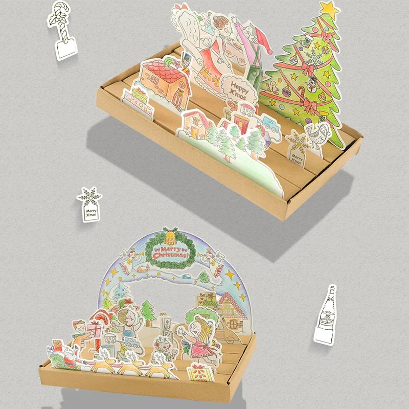 MiDeer DIY Toys Baby Coloring Christmas Card Set 3D Scene 3Y+ Creativity Imagination Hands-On Ability Kids Decoration Gift
MiDeer DIY Toys Baby Coloring Christmas Card Set 3D Scene 3Y+ Creativity Imagination Hands-On Ability Kids Decoration Gift