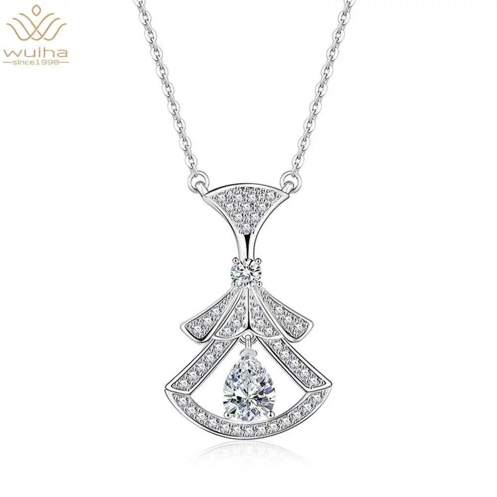 WUIHA Trendy 100% 925 Sterling Silver Created Moissanite Citrine Emerald Pink Saphire Gemstone Pendant Necklace New Fine Jewelry
WUIHA Trendy 100% 925 Sterling Silver Created Moissanite Citrine Emerald Pink Saphire Gemstone Pendant Necklace New Fine Jewelry