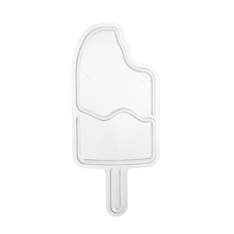 Led neon acrylic transparent back Popsicle ice cream shaped lamp 
Led neon acrylic transparent back Popsicle ice cream shaped lamp
