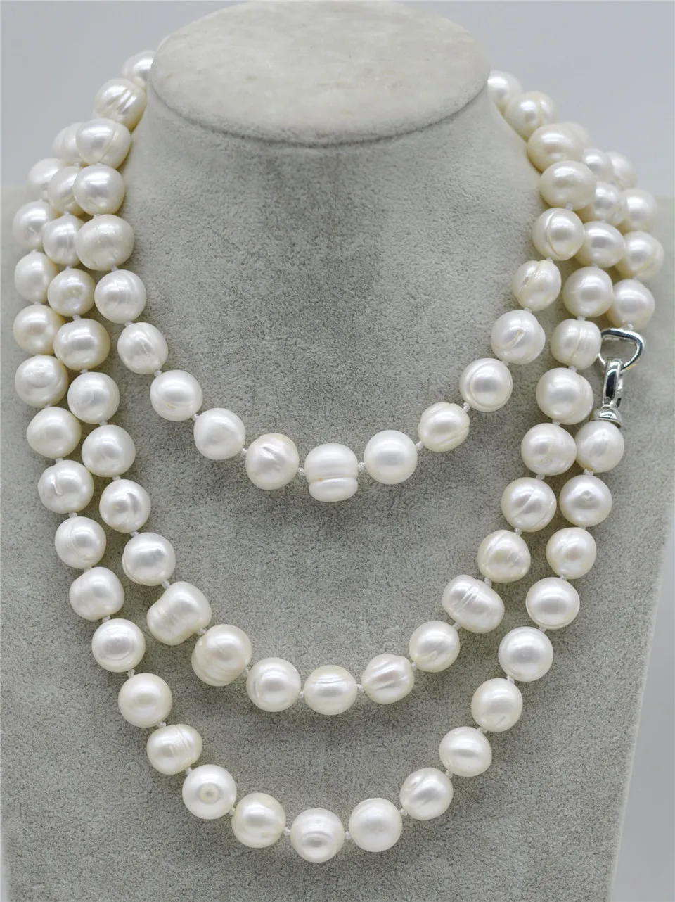 

Огромное жемчужное ожерелье с барочным жемчугом абрикосового и белого цвета размером 11-13 мм ААА, 50 дюймов, ювелирные цепи, ожерелье для женщин, жемчужное ожерелье