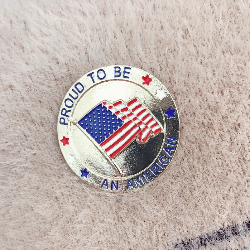 Брошь с эмалью в виде символа Трампа Chereda 2020 брошь для покера куртки рюкзака