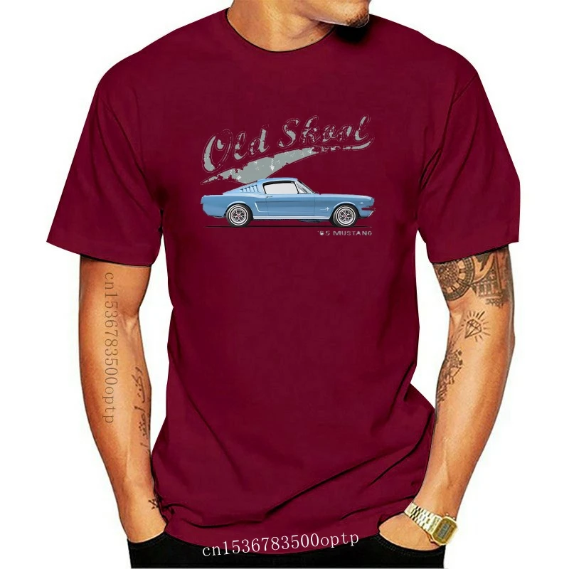 

Новинка 2021, летняя стильная модная футболка с коротким рукавом для фанатов Америка Mustang 2021 Old Skool. Классический автомобиль. Модифицированный....