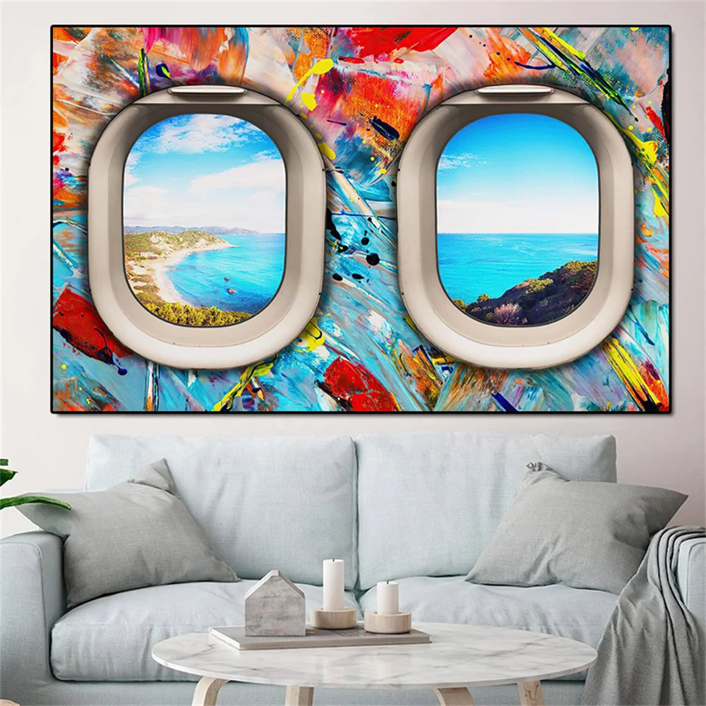 Creative airplane window Wall Poster Print Modern Graffiti art Canvas Painting Wall Art Living Room Decor Pictures Home Decor
Creative airplane window Wall Poster Print Modern Graffiti art Canvas Painting Wall Art Living Room Decor Pictures Home Decor