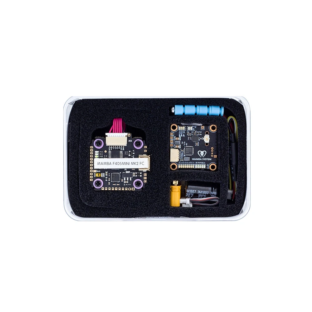 MAMBA F405 Mini MK2 Betaflight F4 Flight Controller & F30 30A 25A 3-4S DSHOT600 FPV Racing Brushless ESC for RC Drone FPV Racing
MAMBA F405 Mini MK2 Betaflight F4 Flight Controller & F30 30A 25A 3-4S DSHOT600 FPV Racing Brushless ESC for RC Drone FPV Racing