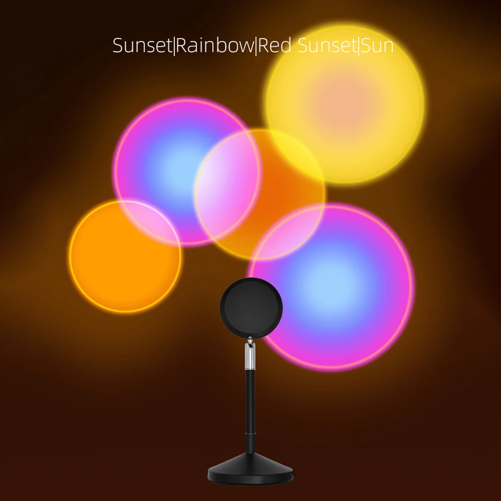 Upgrade Remote Control Rainbow Sunset Projector Atmosphere Night Light Home Coffee Shop Background Wall Decoration Sunset Lamp
Upgrade Remote Control Rainbow Sunset Projector Atmosphere Night Light Home Coffee Shop Background Wall Decoration Sunset Lamp