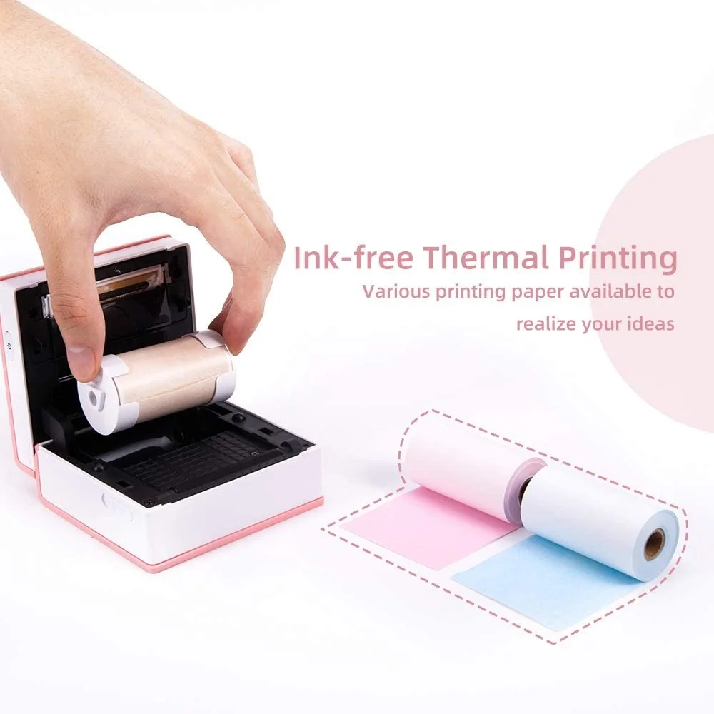 M02 Thermal Printer Impresora Porttil Print Pocket Mini Label Sticker Printer Wireless Mobile Phone Printer
M02 Thermal Printer Impresora Porttil Print Pocket Mini Label Sticker Printer Wireless Mobile Phone Printer