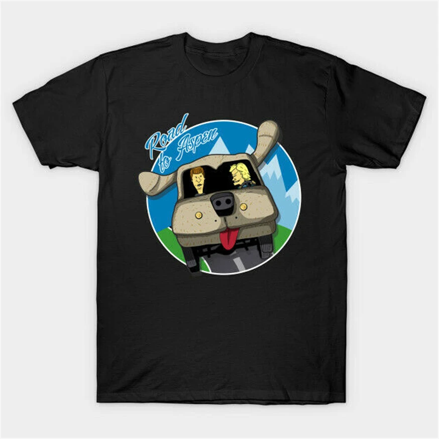 Road To Aspen Dumber и Beavis And Butthead черная футболка с машинкой S 6Xl сделанная на заказ