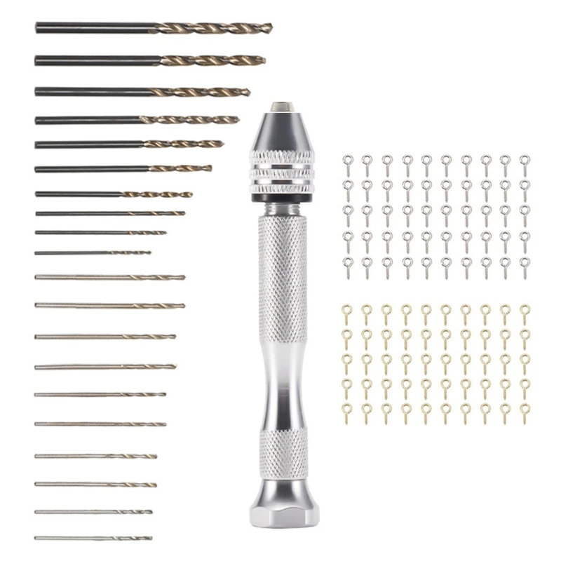 1 Set Pin Vise Precision Hand Drill Tools with Twist Drill Bits Screw Eye Pins 85LF
1 Set Pin Vise Precision Hand Drill Tools with Twist Drill Bits Screw Eye Pins 85LF