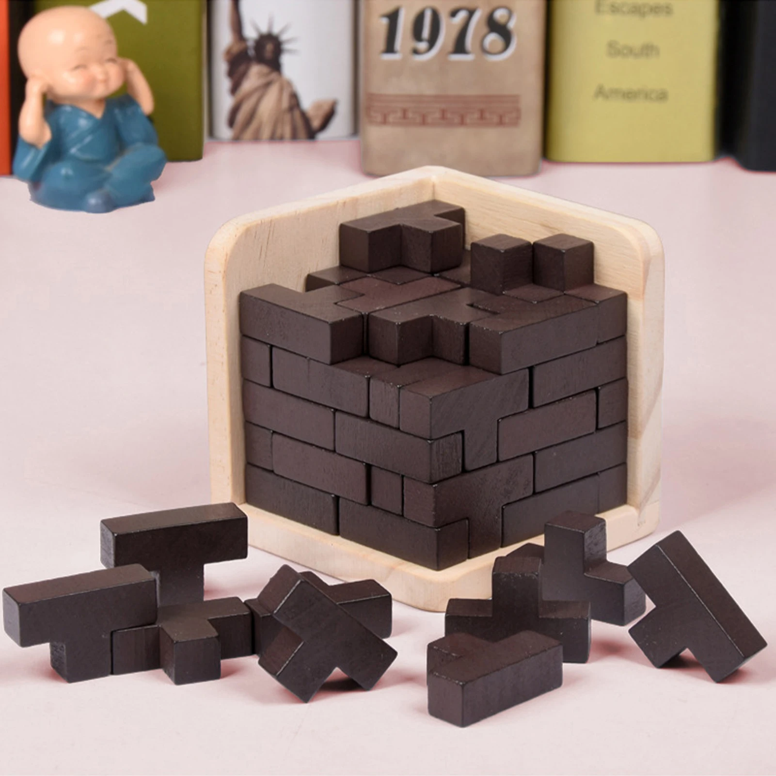 3D Wooden Cube Puzzle Ming Luban Interlocking Educational Toys For Children Kids Brain Teaser Early Learning Toy Gift
3D Wooden Cube Puzzle Ming Luban Interlocking Educational Toys For Children Kids Brain Teaser Early Learning Toy Gift
