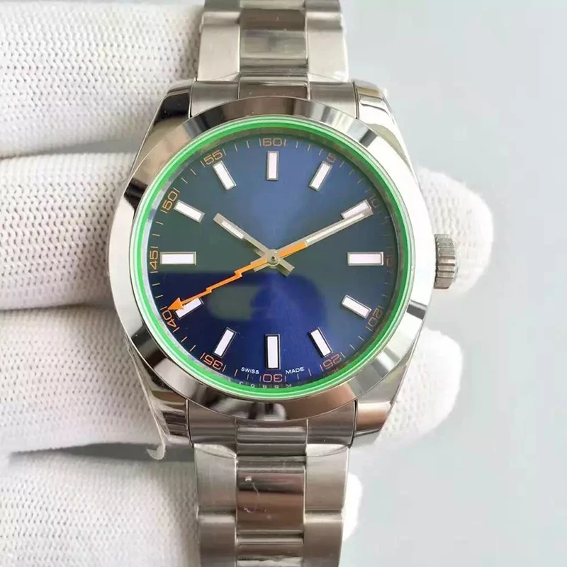 High quality luxury mens watch Sapphire Glass 40MM blue dial 2813 automatic movement stainless steel strap Men Wristwatch
High quality luxury mens watch Sapphire Glass 40MM blue dial 2813 automatic movement stainless steel strap Men Wristwatch