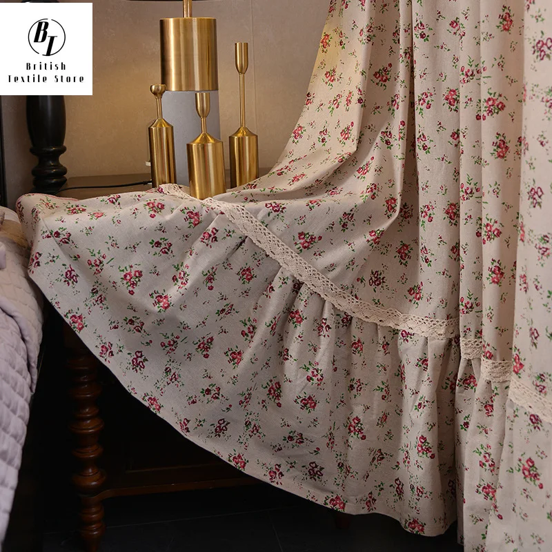 Small Curtains for Living Dining Room Bedroom Korean Pastoral Floral American Retro Country Cotton and Linen Fresh Wind Curtains
Small Curtains for Living Dining Room Bedroom Korean Pastoral Floral American Retro Country Cotton and Linen Fresh Wind Curtains