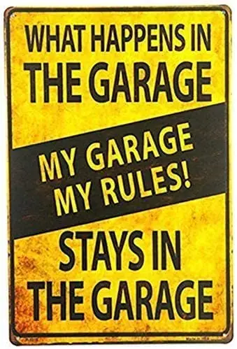 Metal Tin Sign My Garage My Rules Pub Outdoor Bar Retro Poster Home Kitchen Restaurant Wall Decor Signs 16X12inch
Metal Tin Sign My Garage My Rules Pub Outdoor Bar Retro Poster Home Kitchen Restaurant Wall Decor Signs 16X12inch