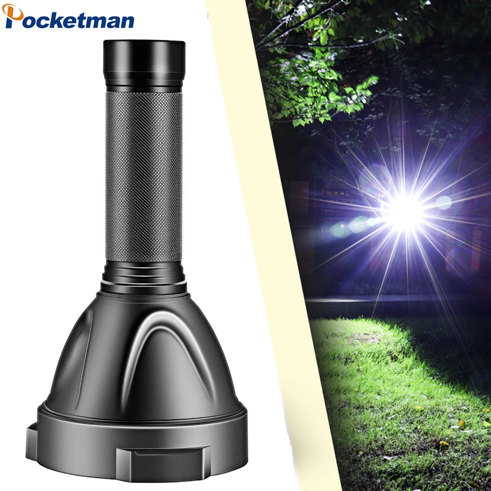 Powerful XHP50 Flashlight Large Light Cup Flashlamp Long-range Outdoor Patrol Spotlight Lantern Use Large Capacity 36650 Battery
Powerful XHP50 Flashlight Large Light Cup Flashlamp Long-range Outdoor Patrol Spotlight Lantern Use Large Capacity 36650 Battery