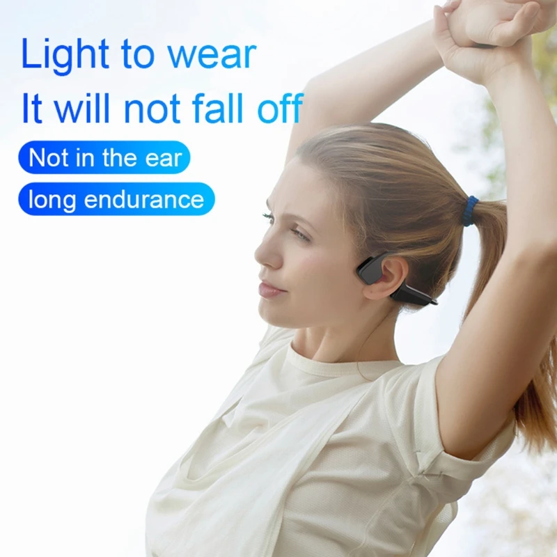 V11 Bone Conduction Earhook Earphone Wireless Bluetooth 5.0 Handsfree Headset R2JB
V11 Bone Conduction Earhook Earphone Wireless Bluetooth 5.0 Handsfree Headset R2JB