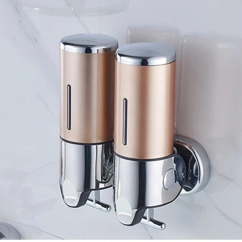 

Liquid Soap Dispenser Wall Mounted Plastic Shampoo Shower Gel Dispensers Hand Sanitizer For Home Kitchen Bathroom 500ML / 1000ML