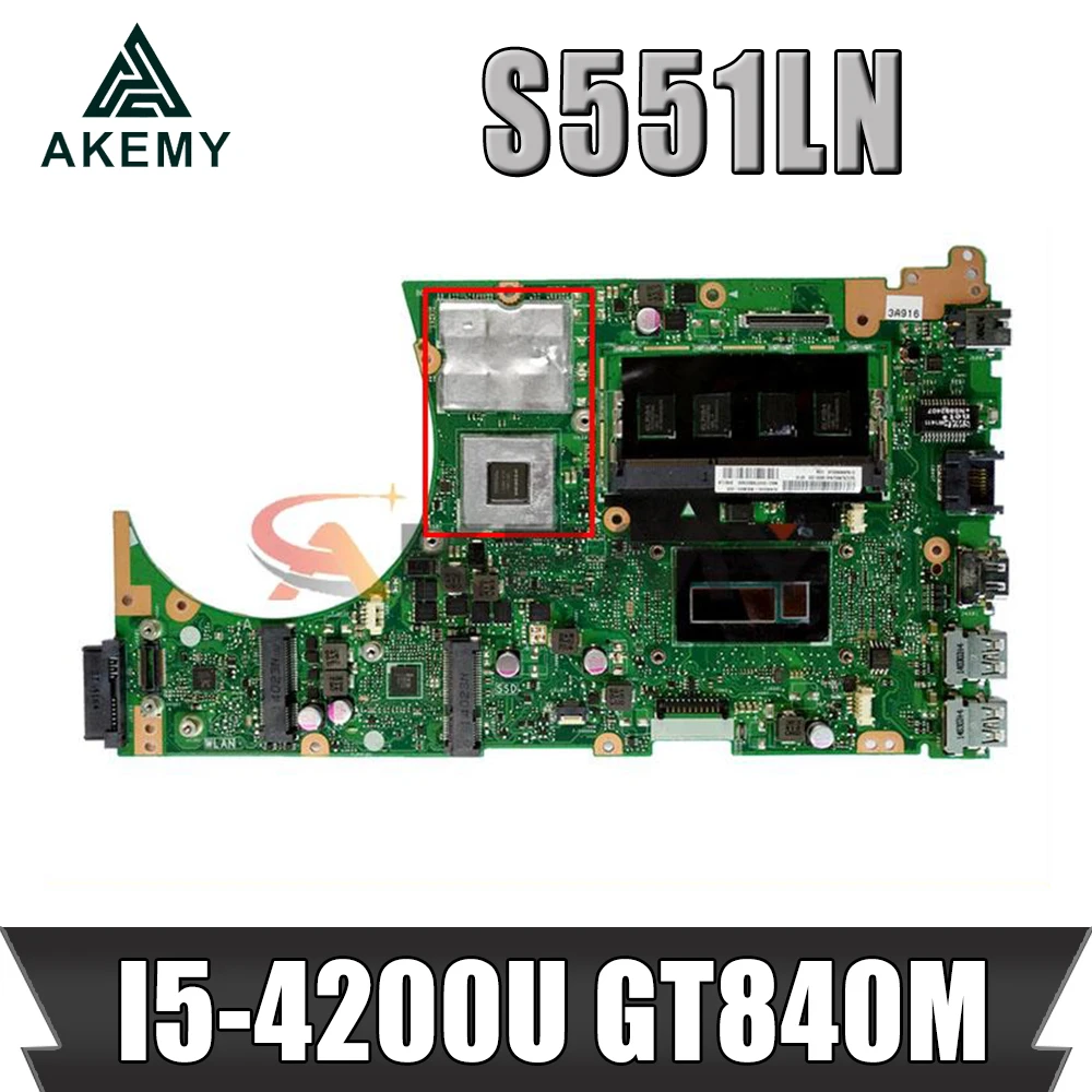 Новая материнская плата S551LN для ASUS Vivobook S551LN S551LB S551L основная плата для ноутбука W/ I5-4200U / GT840M /4GB
Новая материнская плата S551LN для ASUS Vivobook S551LN S551LB S551L основная плата для ноутбука W/ I5-4200U / GT840M /4GB