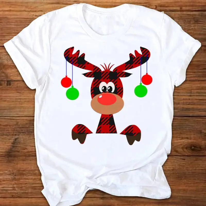 Women Graphic Plaid Deer Lovely Sweet Merry Christmas Female 2022 New Year Short Sleeve T Shirt Print Tops Tees Clothing T-Shirt
Women Graphic Plaid Deer Lovely Sweet Merry Christmas Female 2022 New Year Short Sleeve T Shirt Print Tops Tees Clothing T-Shirt