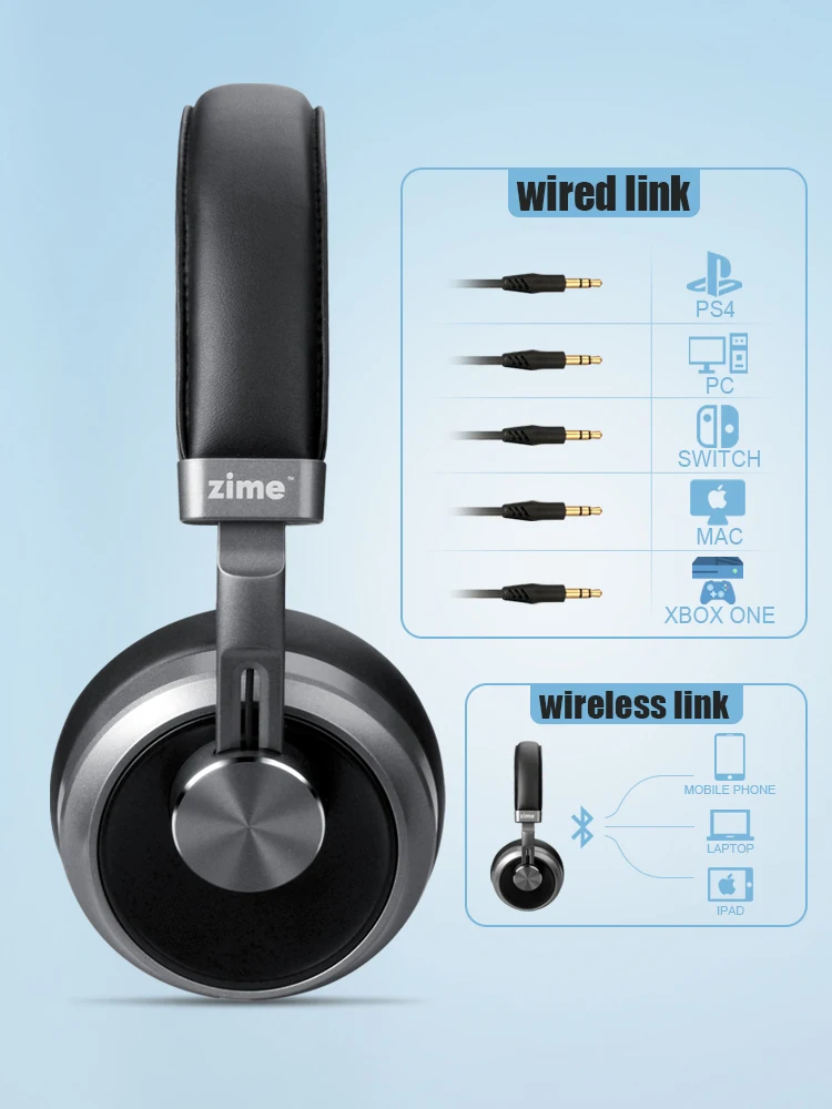 Zime Ranger Wireless Gaming Headset with Microphone 65ms Low Latency Bluetooth Headphone for PUBG Mobile PS4 XBOX PC Gamers
Zime Ranger Wireless Gaming Headset with Microphone 65ms Low Latency Bluetooth Headphone for PUBG Mobile PS4 XBOX PC Gamers