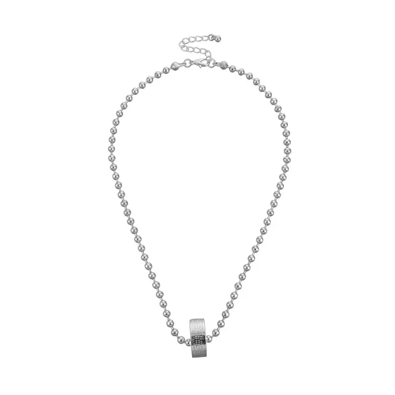 Trendy Embossed Letters Ring Pendant Necklace Simple Texture Retro Necklace Sweater Chain Hip-Hop Style Butterfly Necklace for W
Trendy Embossed Letters Ring Pendant Necklace Simple Texture Retro Necklace Sweater Chain Hip-Hop Style Butterfly Necklace for W